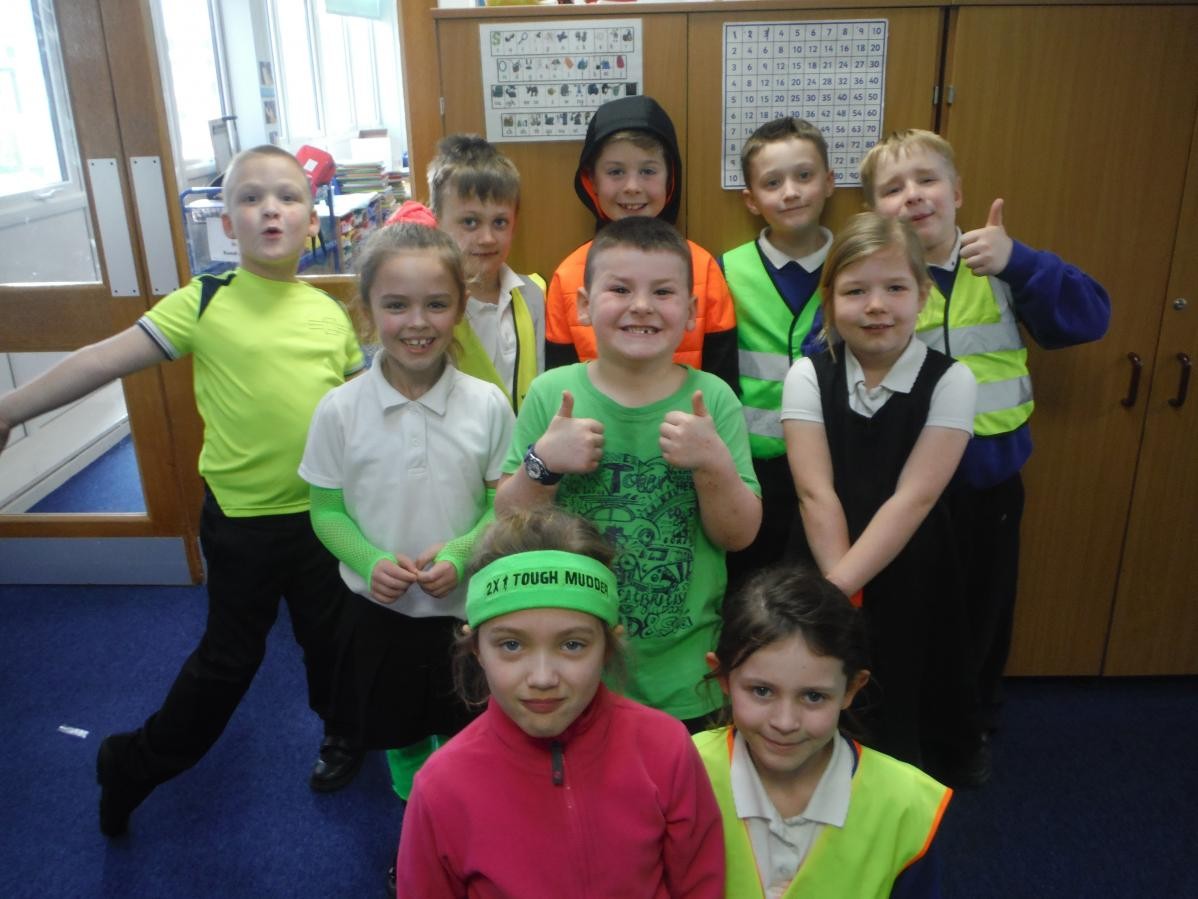 Everyone had a great time promoting the important message, Be Bright, Be Seen, today.  