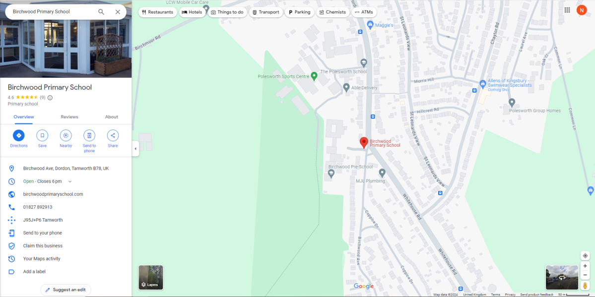 Birchwood Primary School - Tamworth