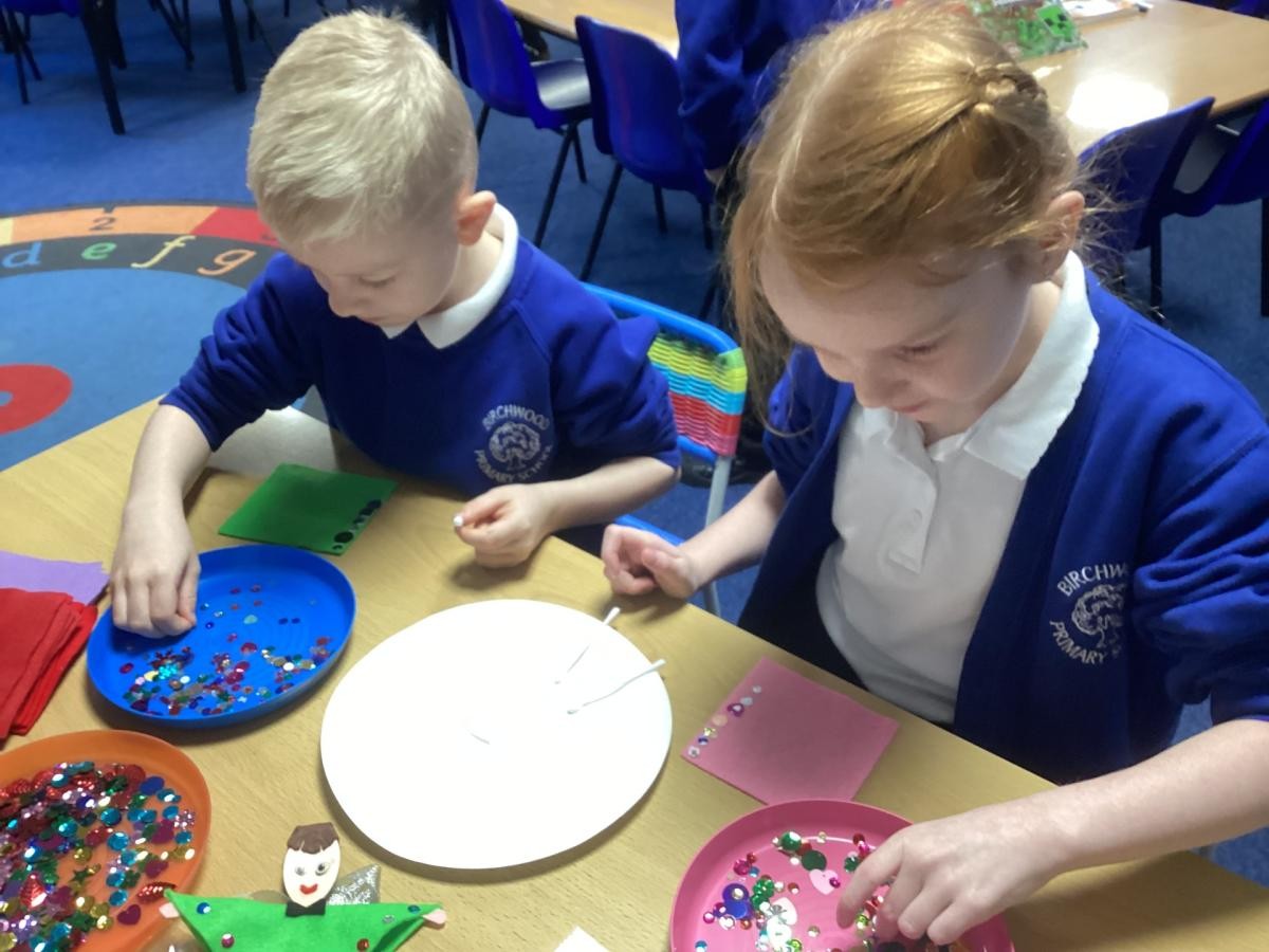 Juniper and Larch preparing for our Christmas fair!