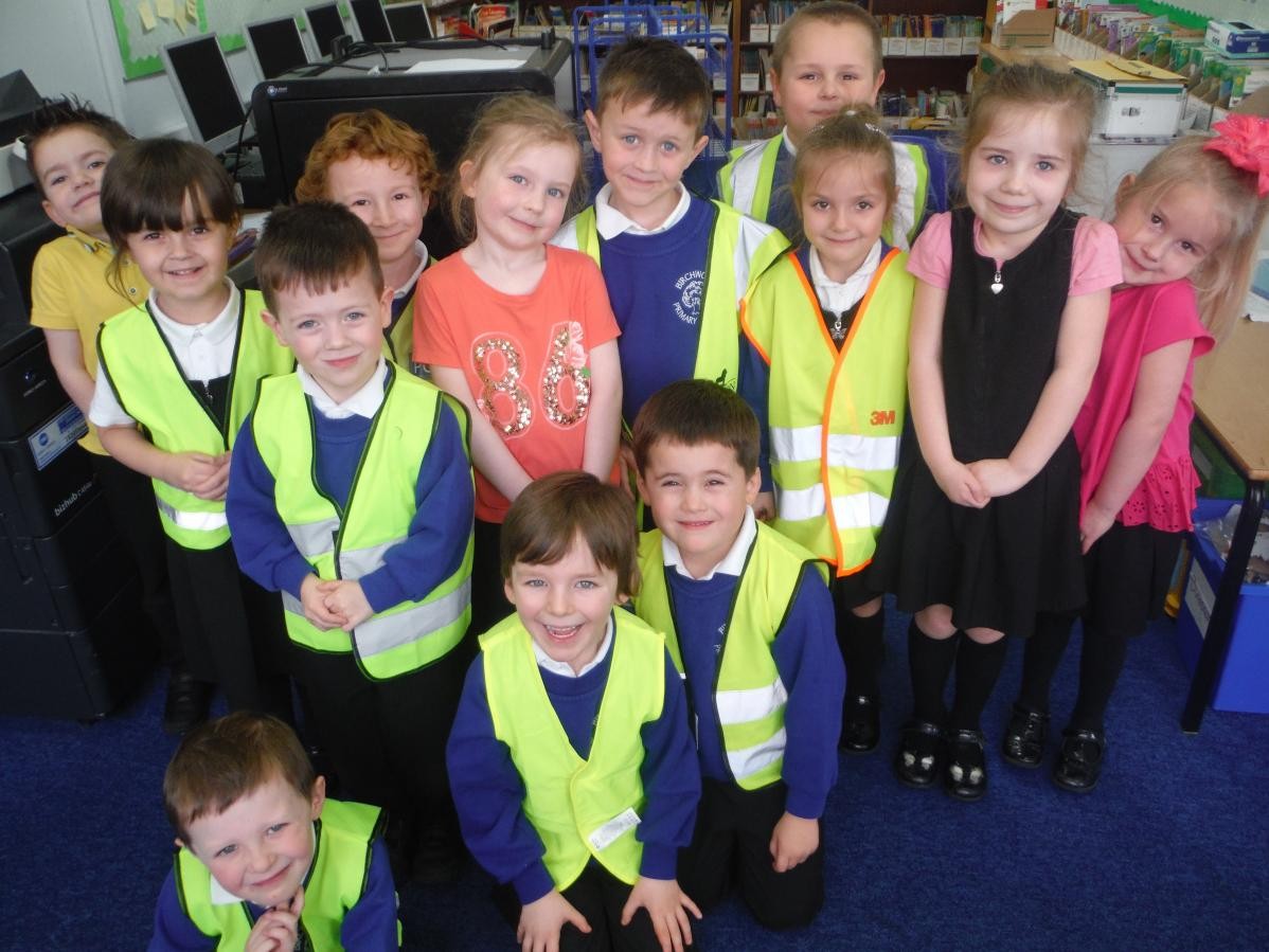 Everyone had a great time promoting the important message, Be Bright, Be Seen, today.  