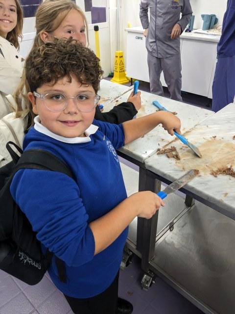 Enjoying Cadbury World with our partner school, Lanchester Primary.