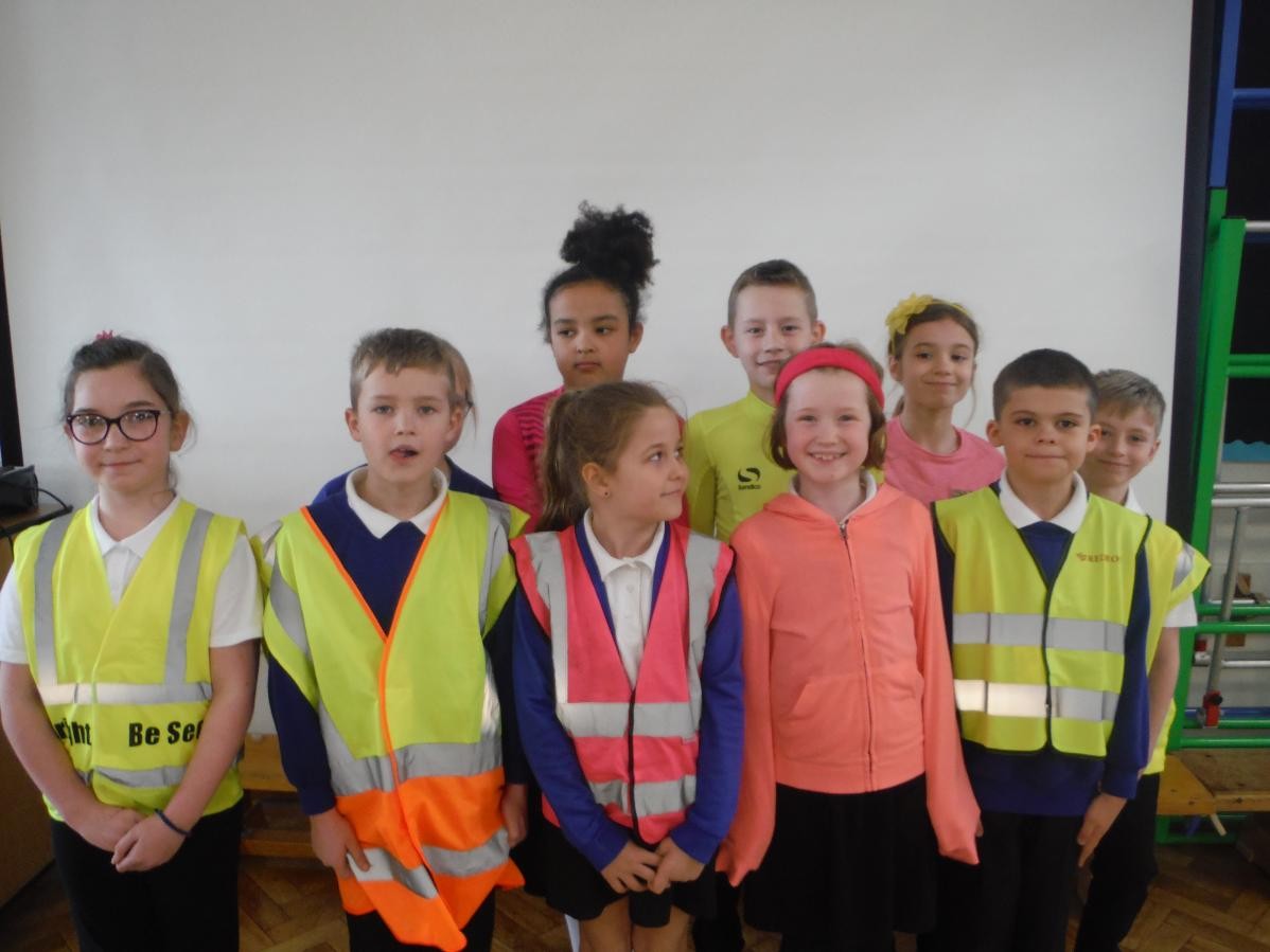 Everyone had a great time promoting the important message, Be Bright, Be Seen, today.  