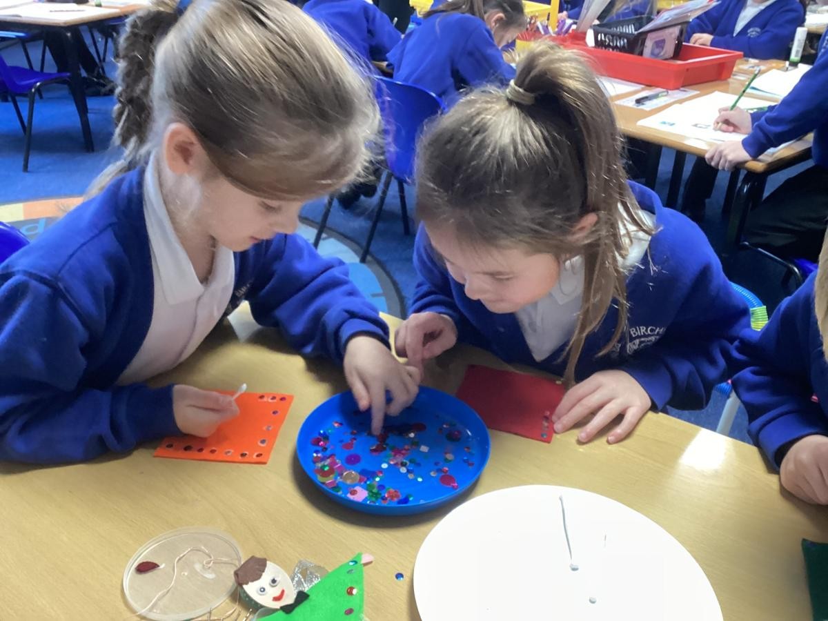 Juniper and Larch preparing for our Christmas fair!