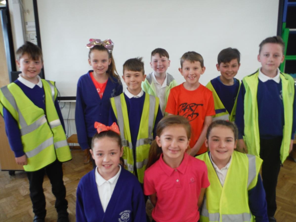 Everyone had a great time promoting the important message, Be Bright, Be Seen, today.  