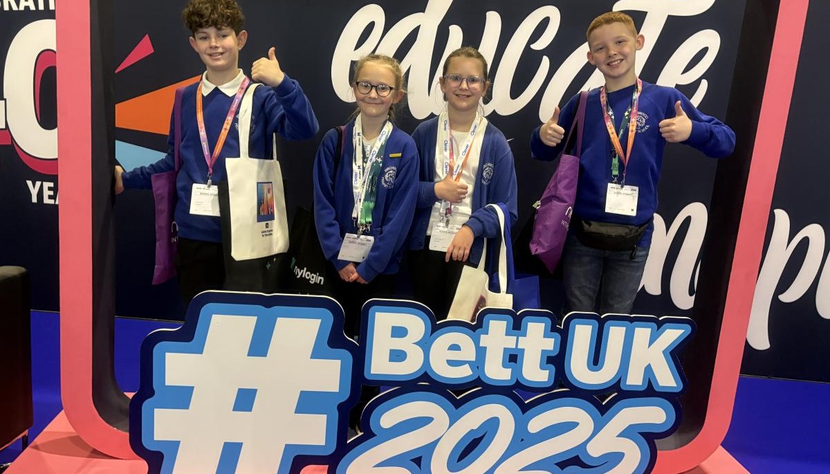 Pupils at BETT 2025