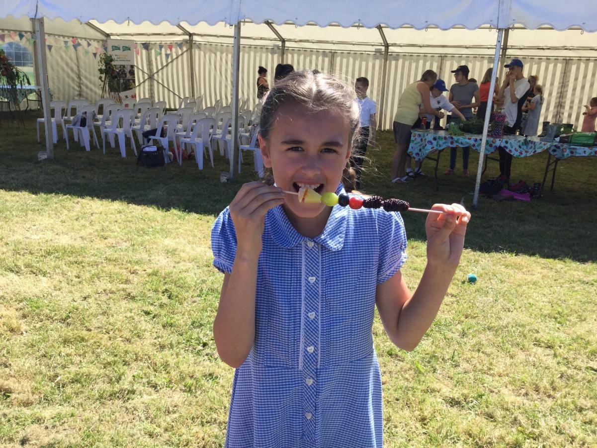 Receiving our Bronze Food for Life Award.