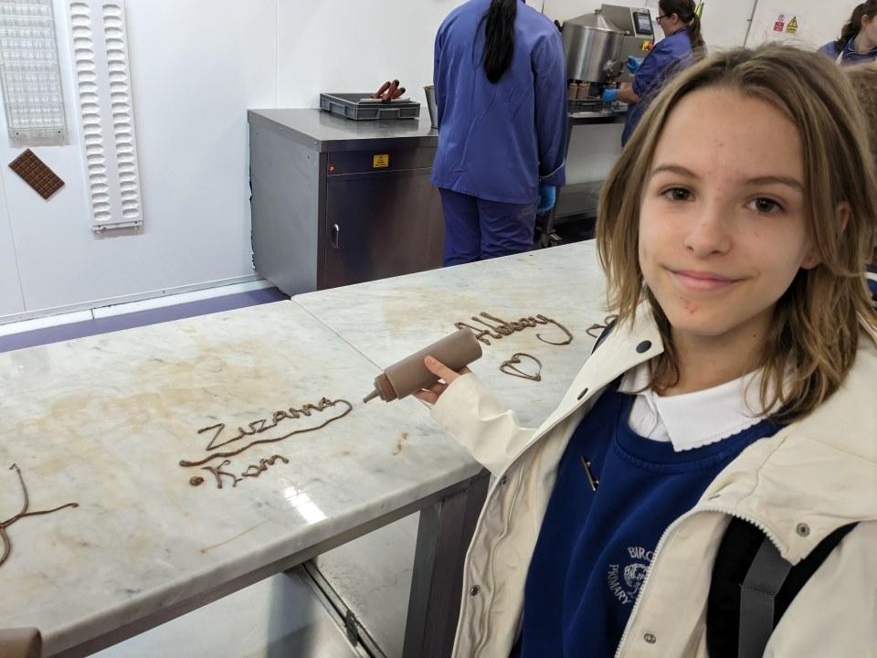Enjoying Cadbury World with our partner school, Lanchester Primary.