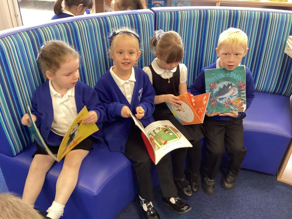 Chestnut Class enjoyed their first visit to the school library.  They found lots of books they liked and had no trouble choosing one to borrow.