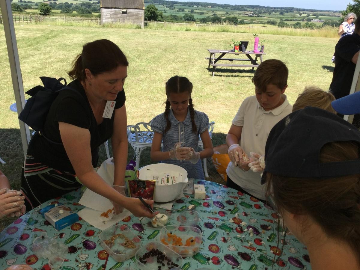 Receiving our Bronze Food for Life Award.