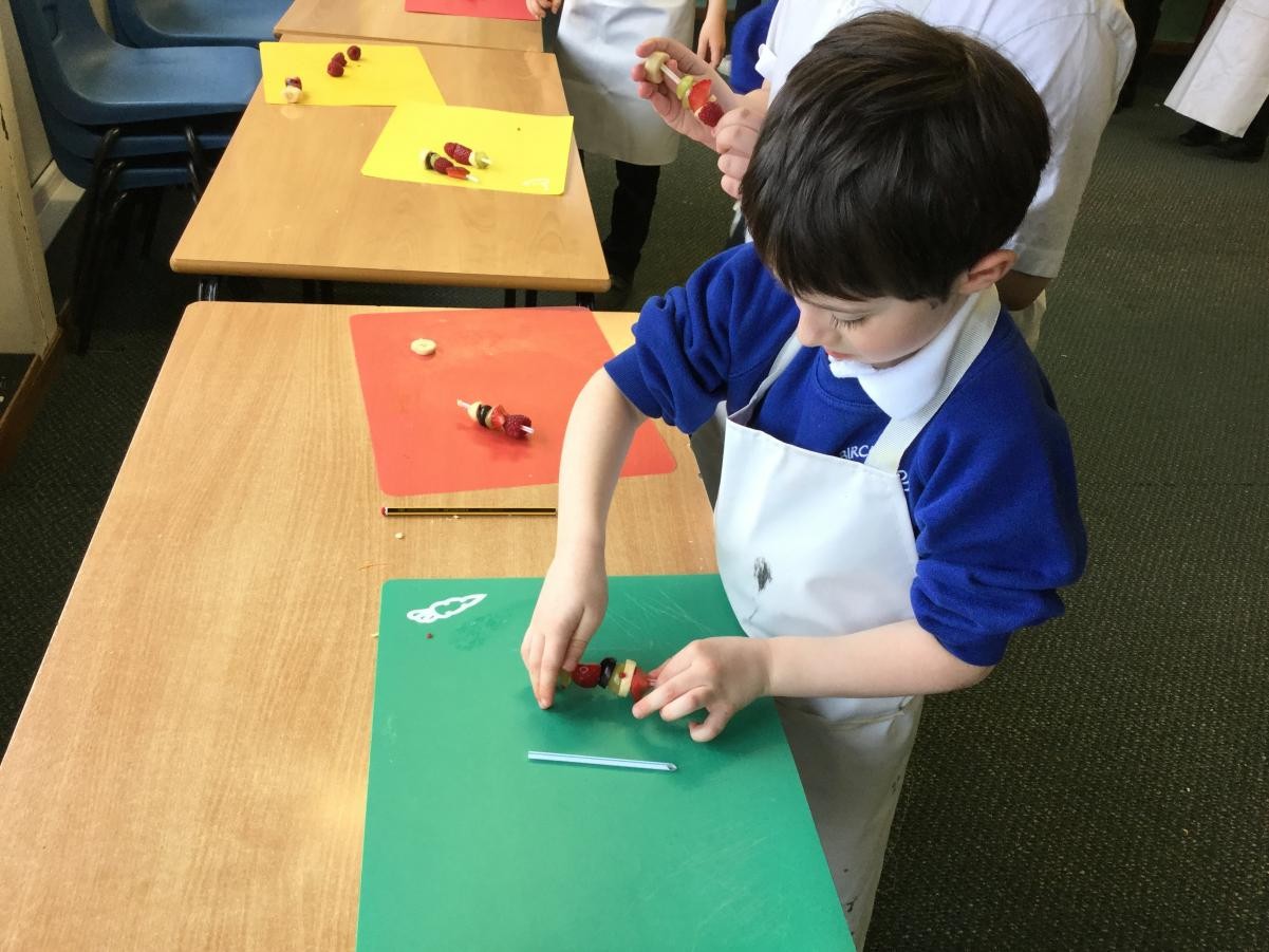 Delicious fruit skewers