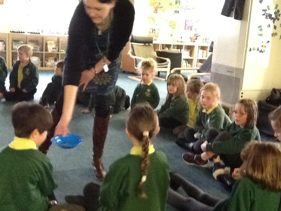 The smell of vinegar on a sponge helped us to understand the bitterness of the crucifixion.