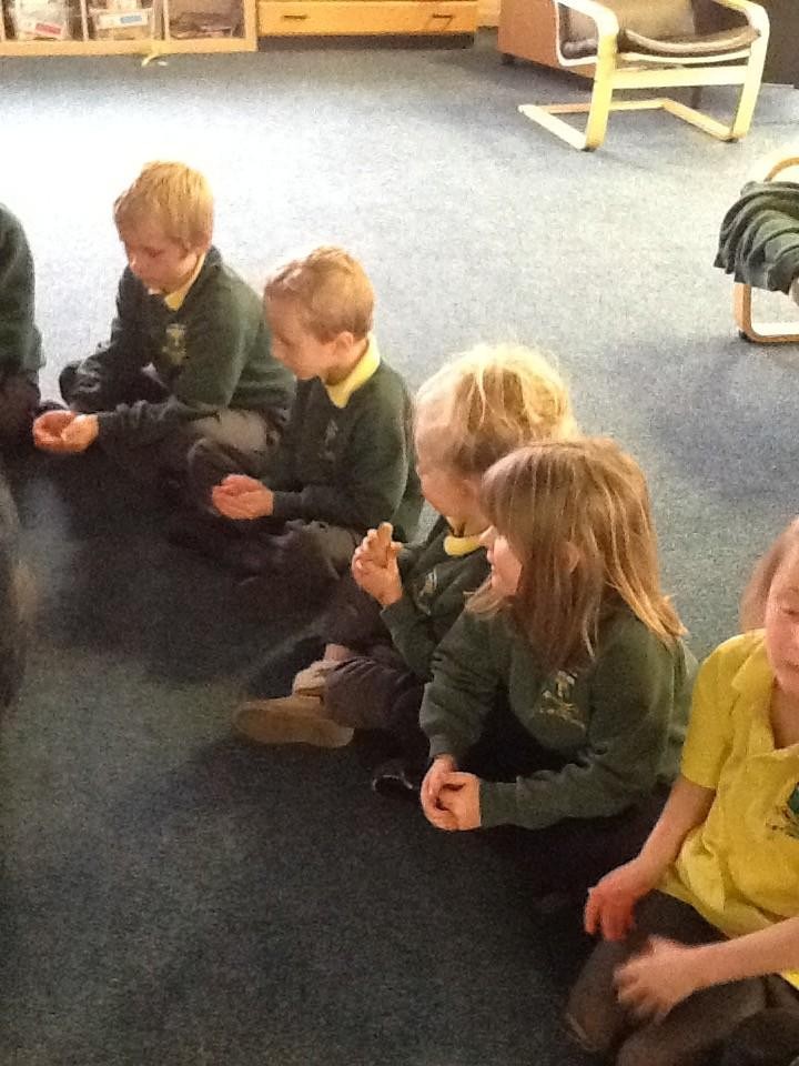 The cold stones helped us to think about the coldness of the tomb.