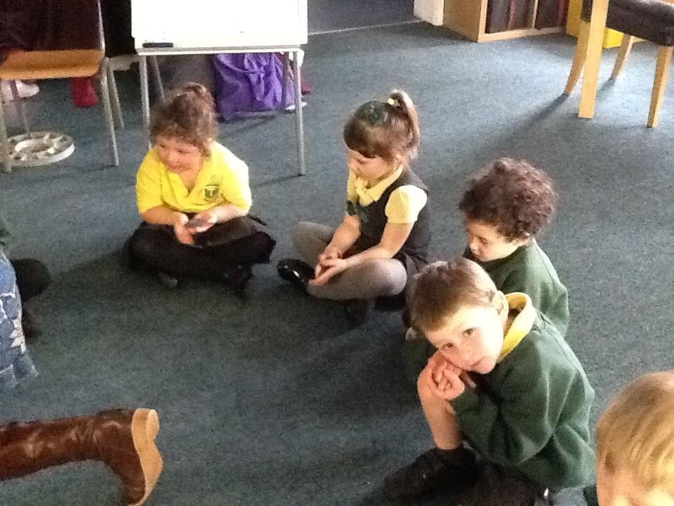 The cold stones helped us to think about the coldness of the tomb.