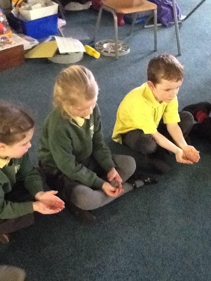 The cold stones helped us to think about the coldness of the tomb.