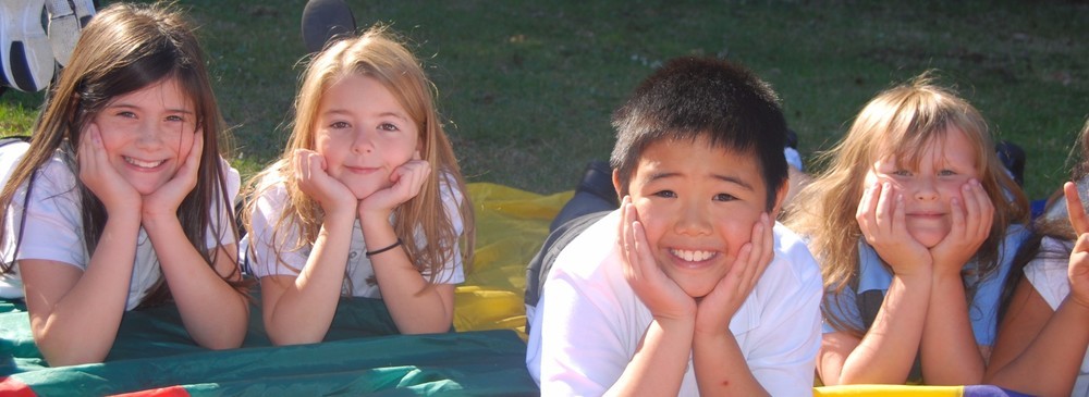 Children on the school field