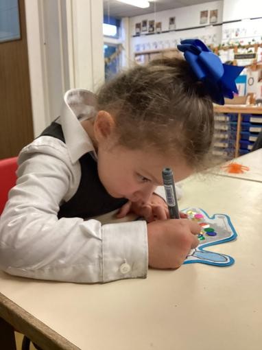Practising fine motor skills