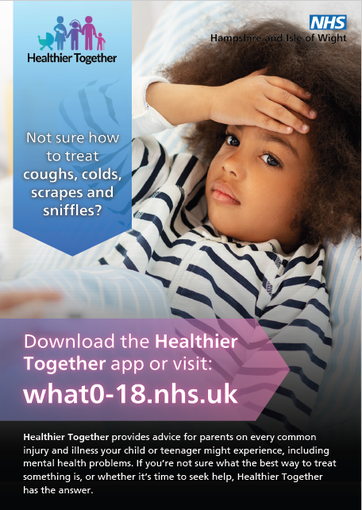 Healthier Together app poster