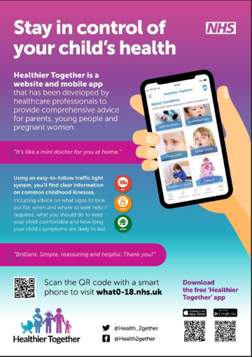 Healthier Together app poster