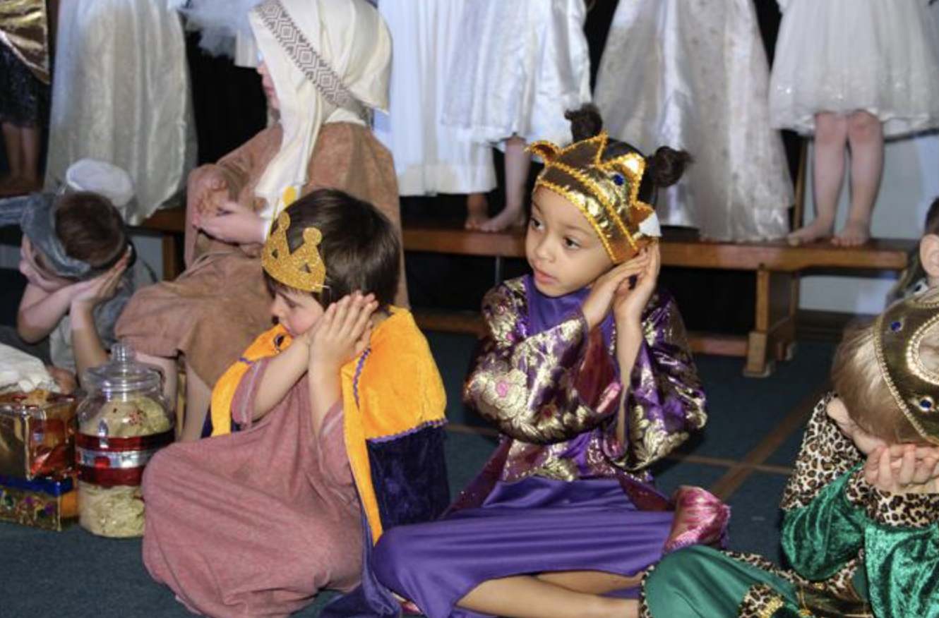 Music and actions on stage