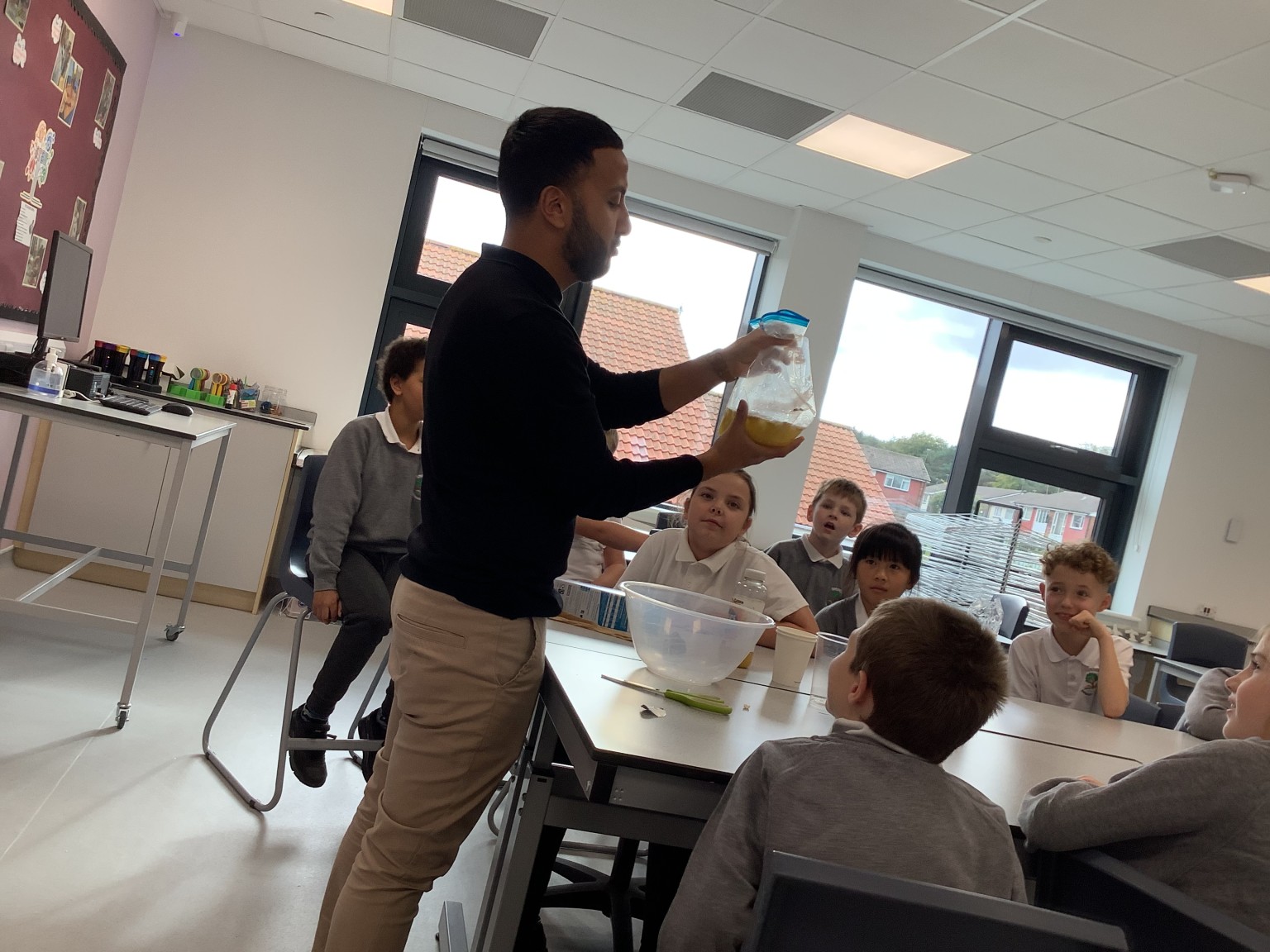 Learning about the digestive system.