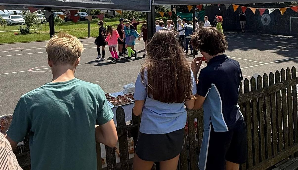 Past pupils sharing the celebrations