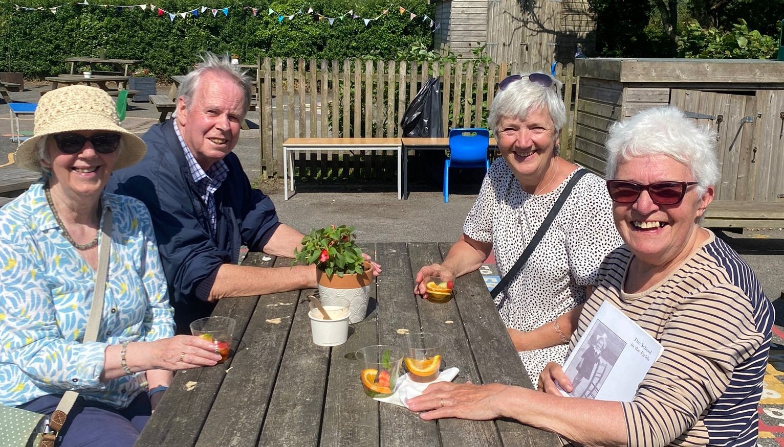 Past pupils sharing the celebrations