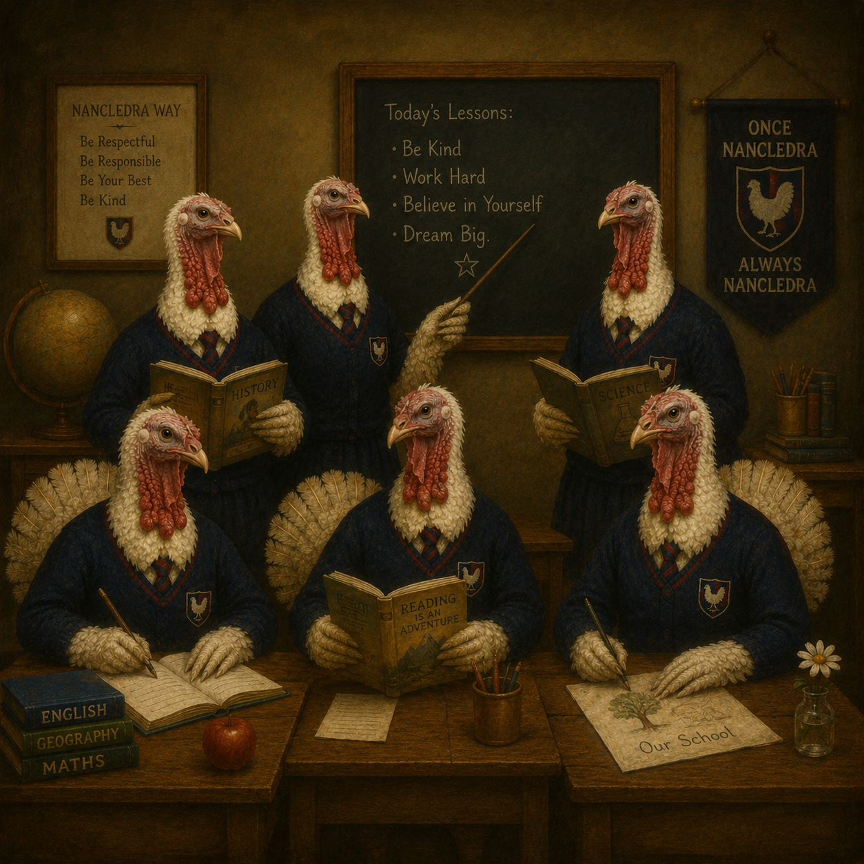 turkeys
