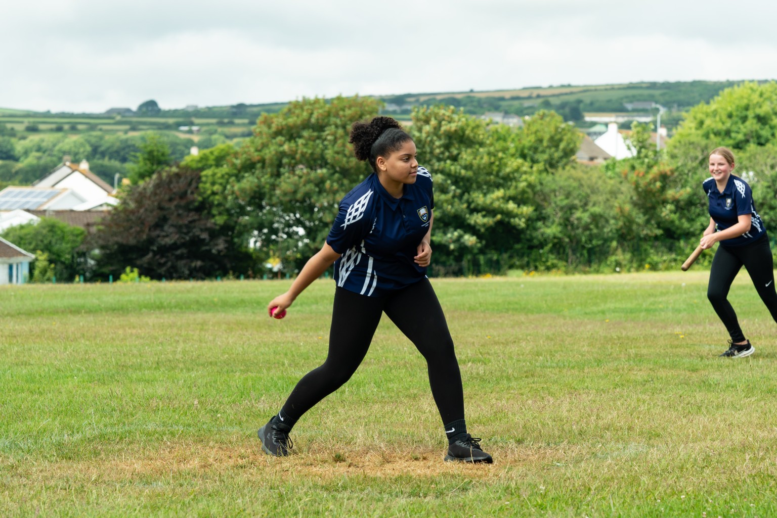 Outdoor PE lesson at Helston College