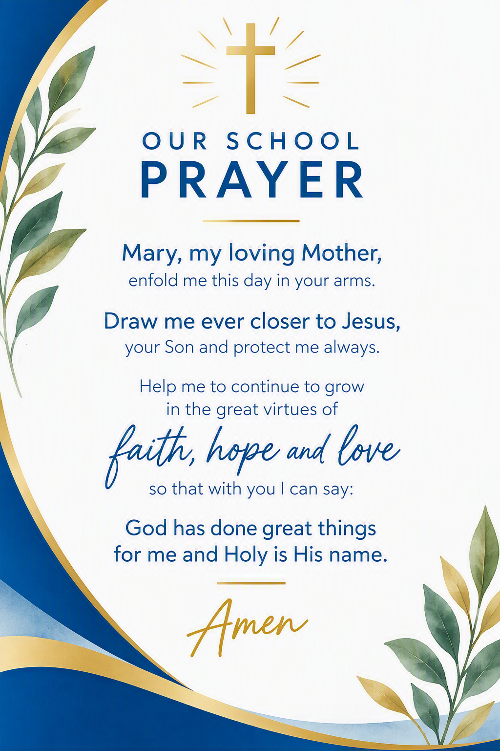 schoo prayer