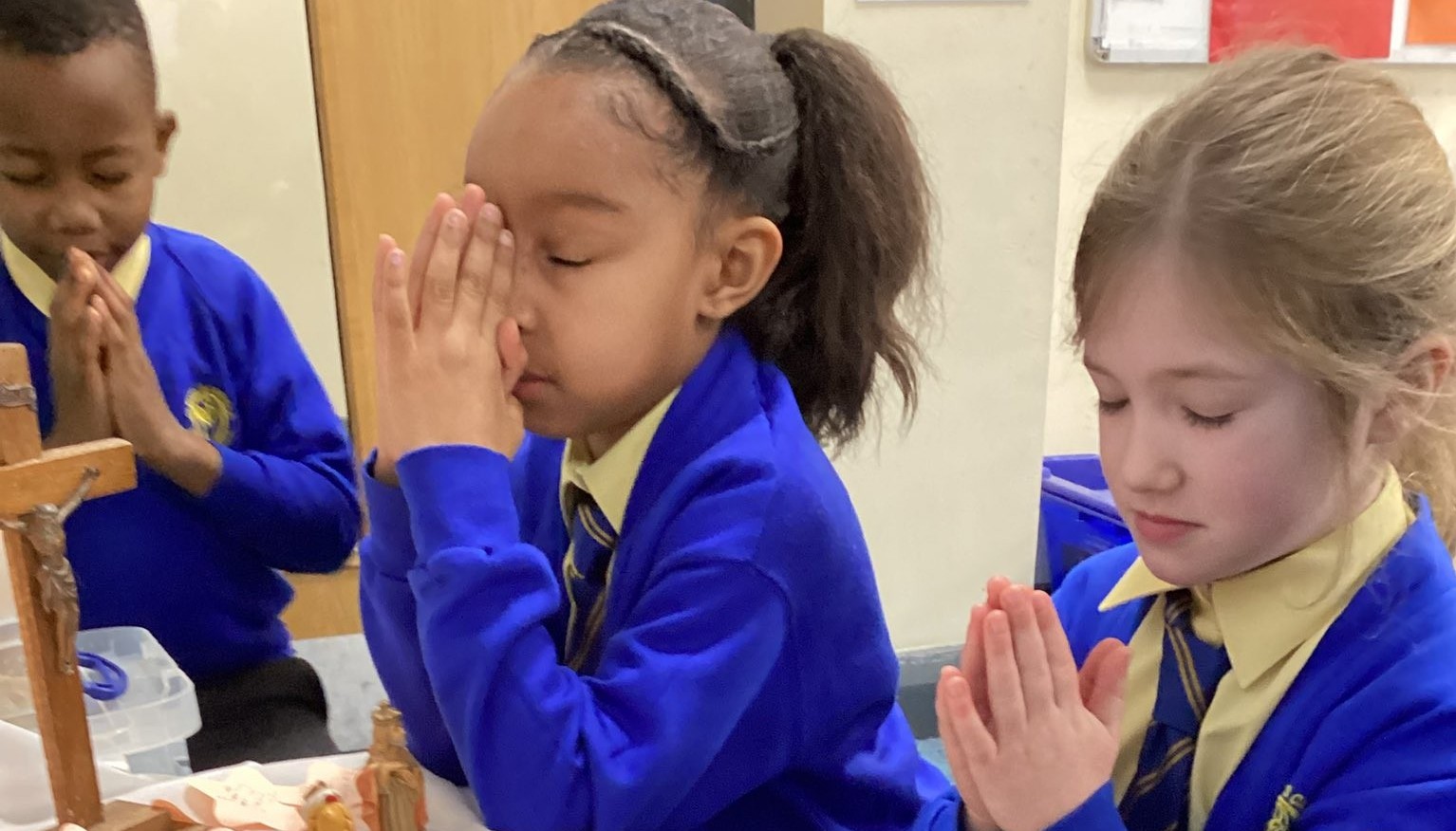 Children praying