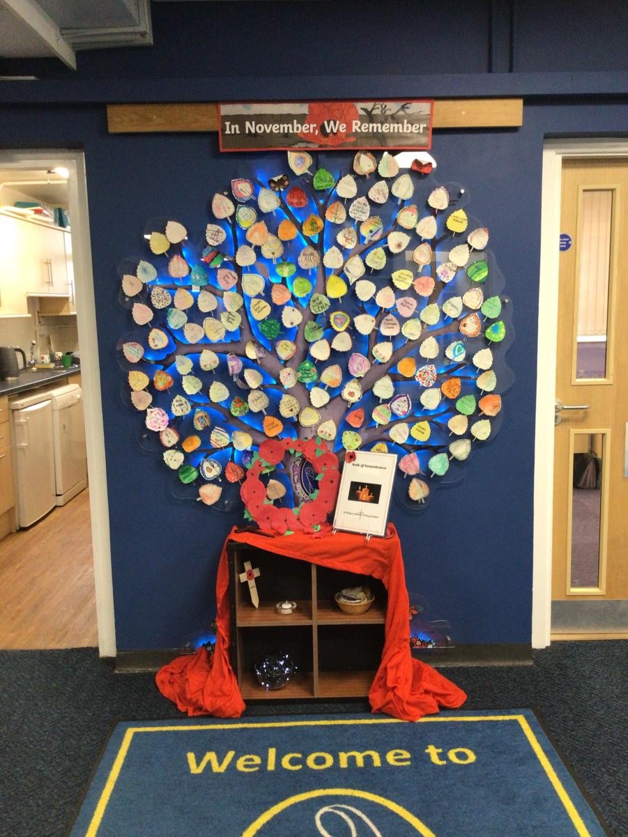 Our School Remembrance Tree for the month of November.