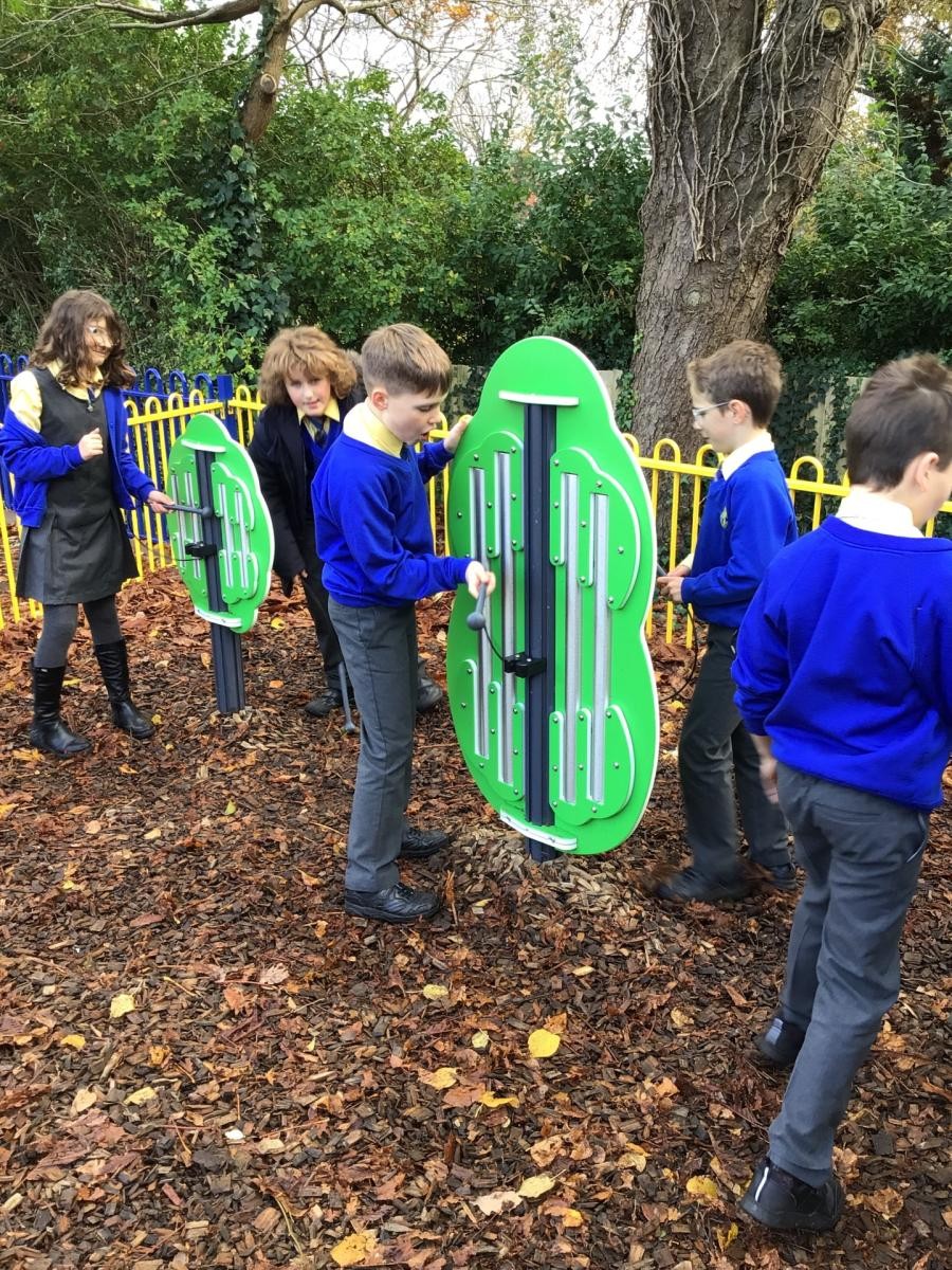 Our Activity Trail and musical equipment which was funded by our PTA.