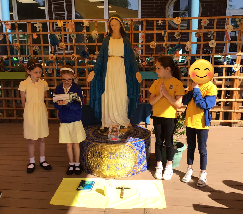 Our beautiful prayer garden.