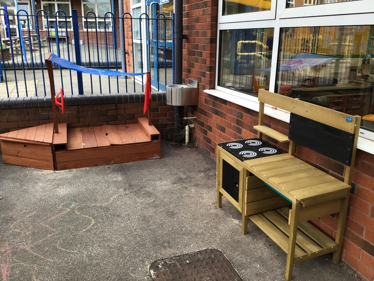 Our Infant outdoor learning area.
