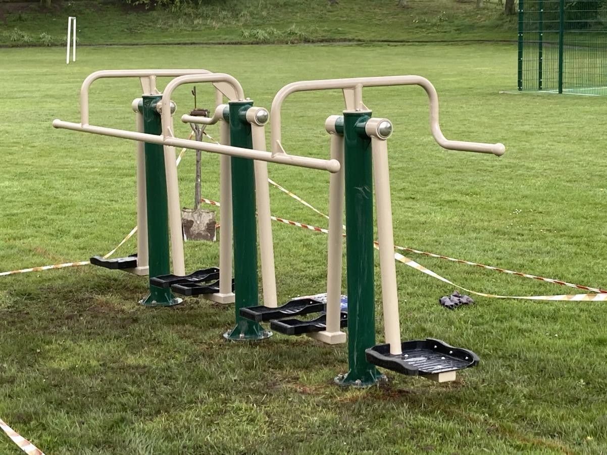 Thanks to funding from Bishop Christine  and Primary Sports Funding our new outdoor gym equipment has finally been installed.