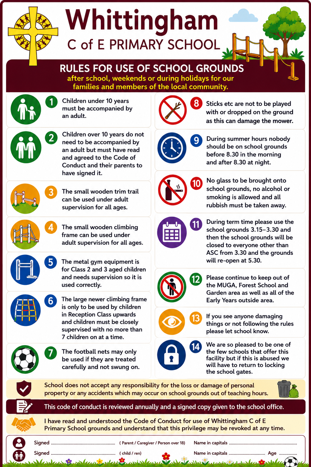School Grounds Code of Conduct