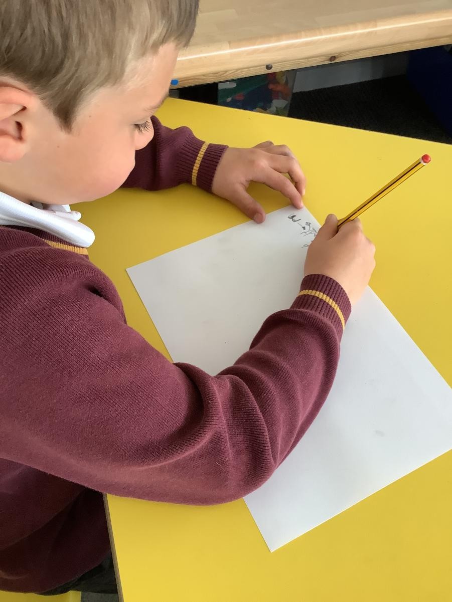 Writing a Story Map  following the text, The Sand Horse in Year 1 and 2.