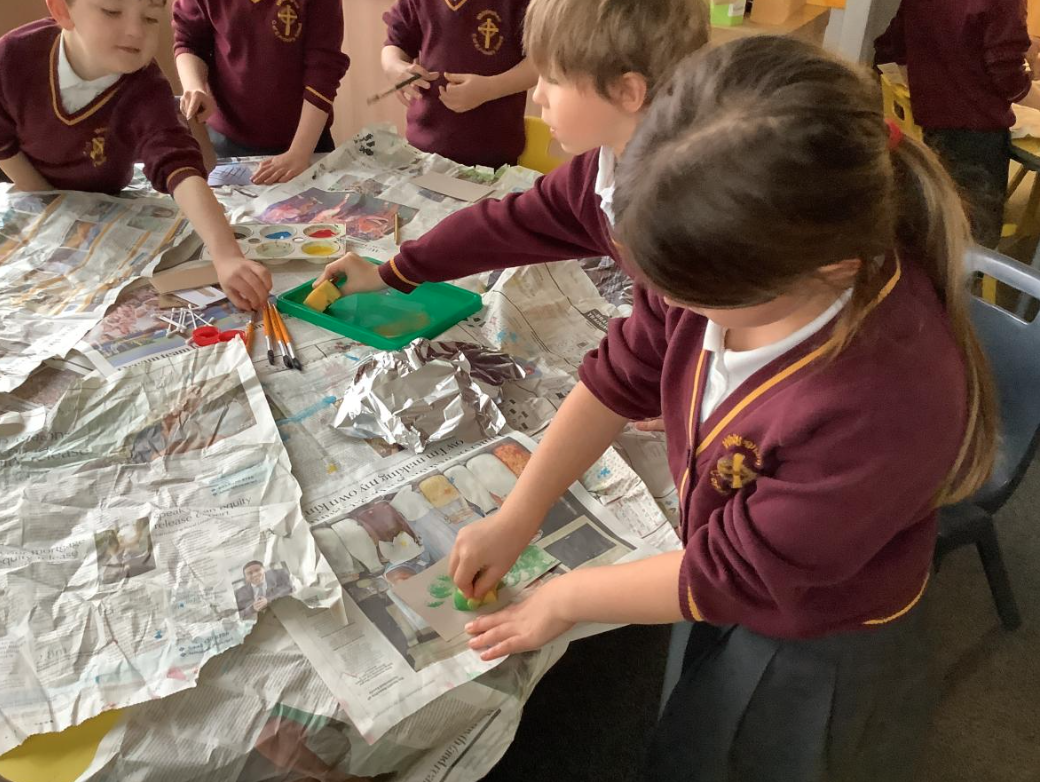 Class 1 Art Making Textures