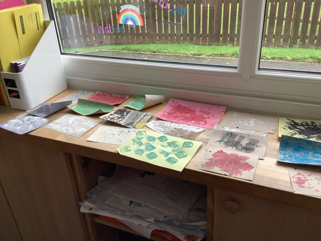 Class 1 Art Making Textures