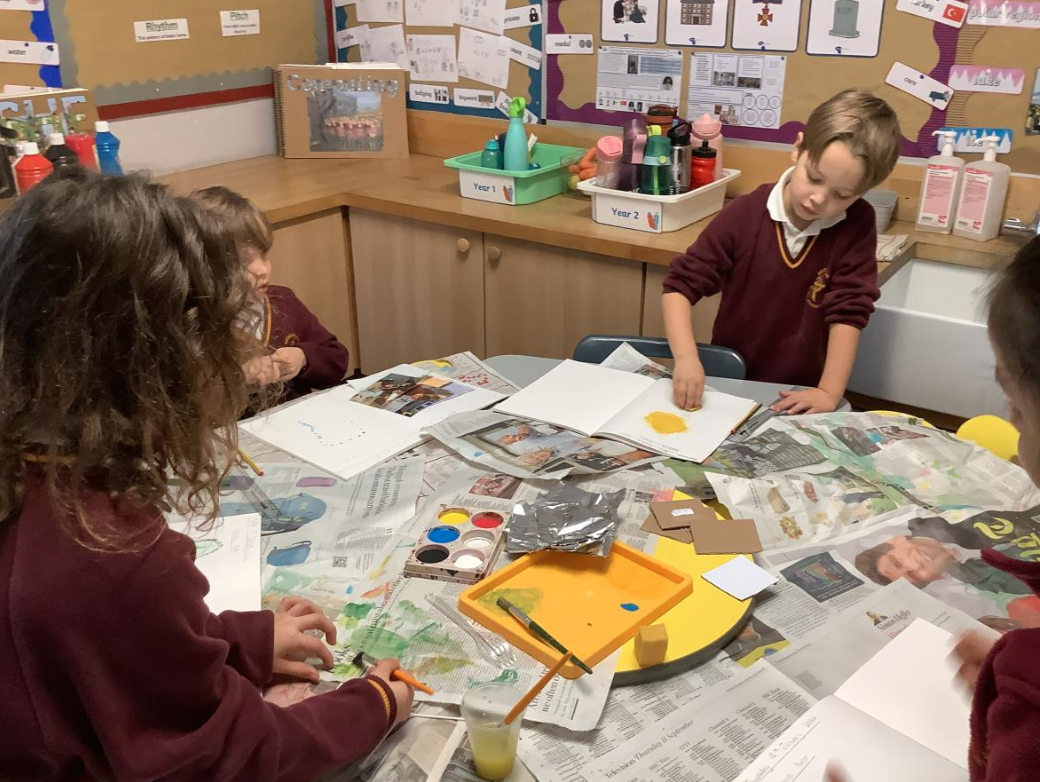 Class 1 Art Making Textures