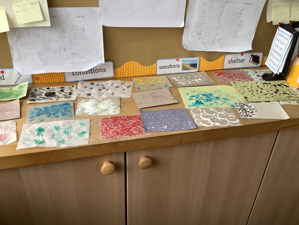 Class 1 Art Making Textures