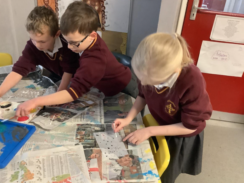 Class 1 Art Making Textures