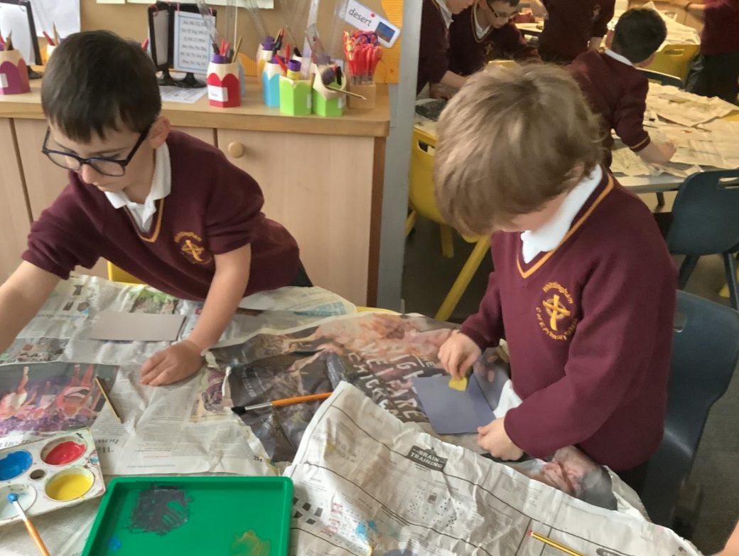 Class 1 Art Making Textures