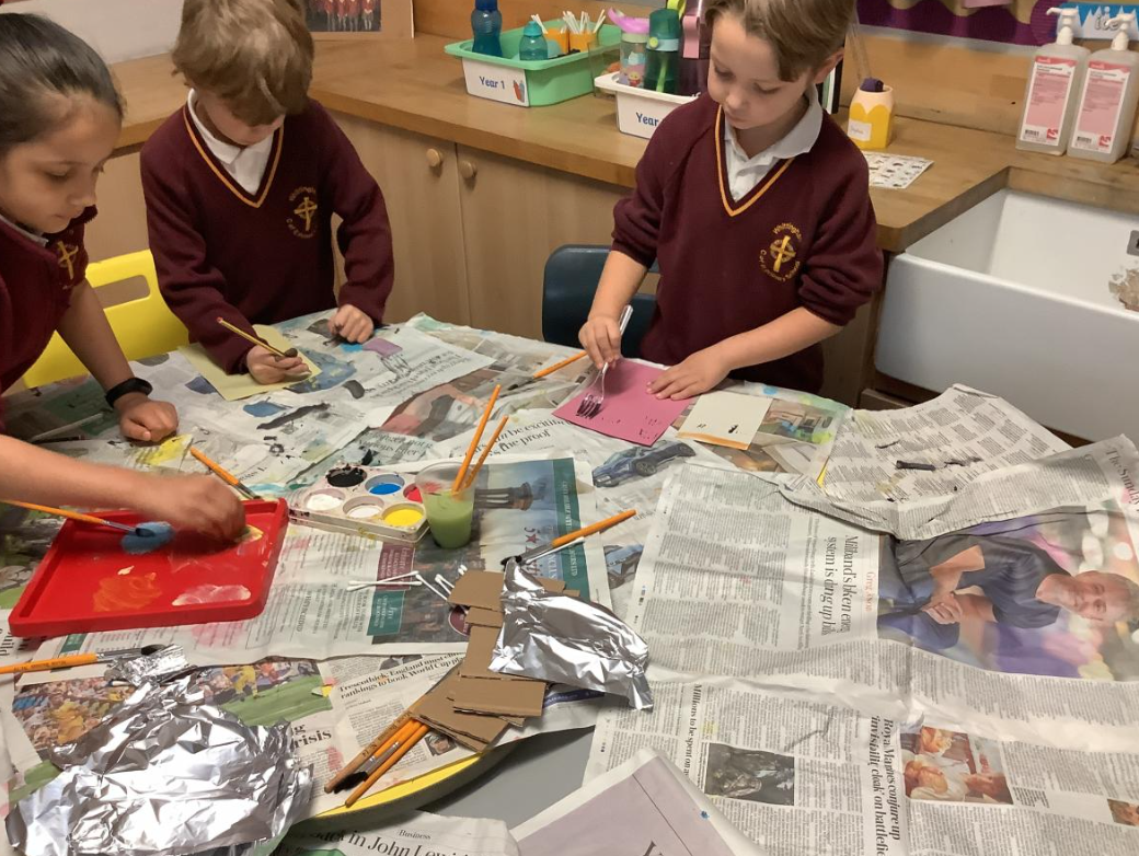 Class 1 Art Making Textures