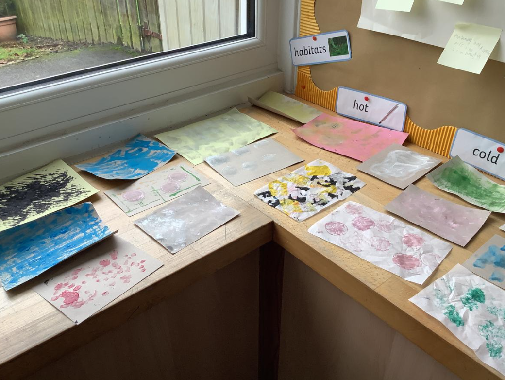 Class 1 Art Making Textures