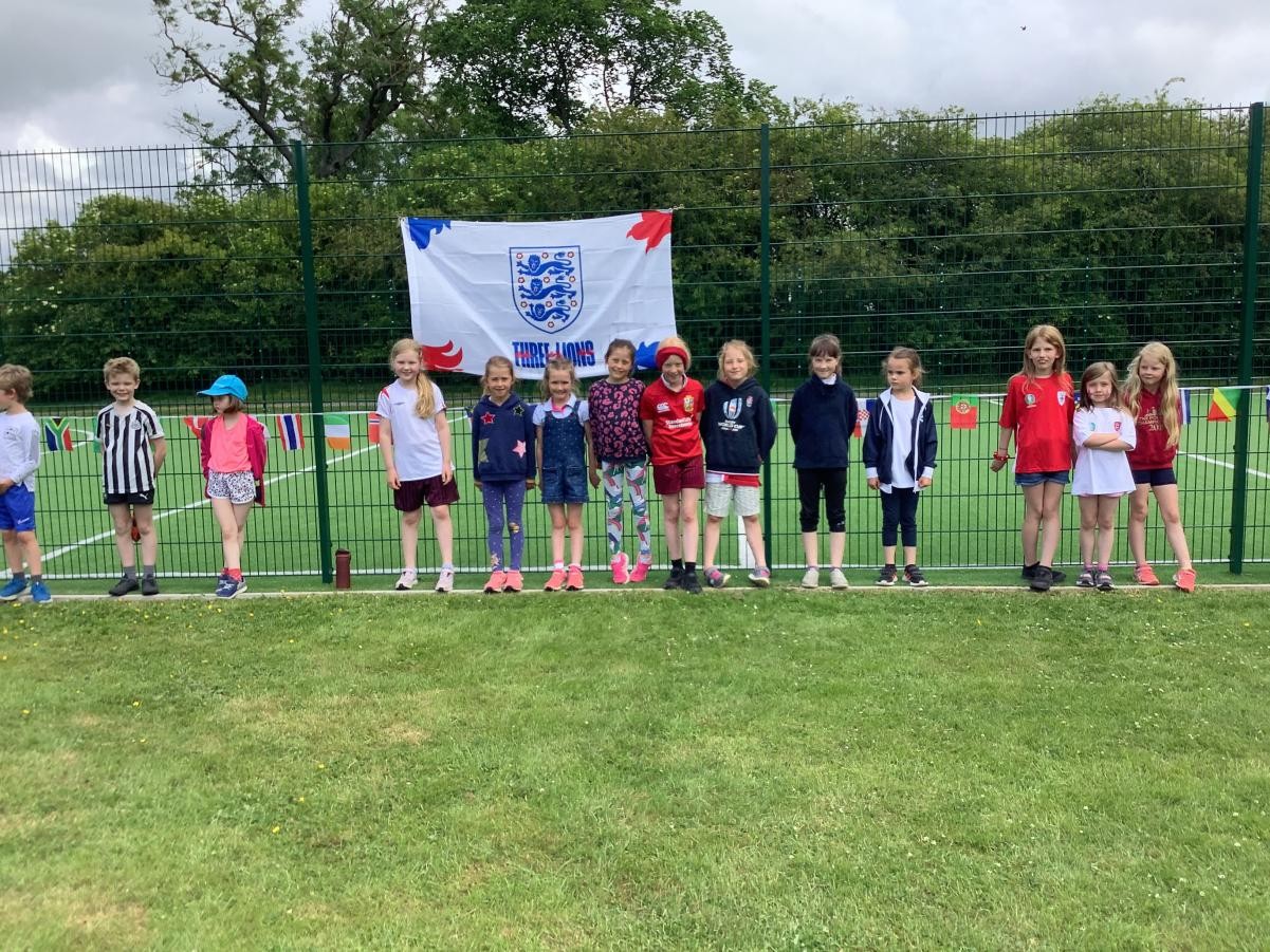 Our own 'Whittingham Euro's' in our class bubbles.