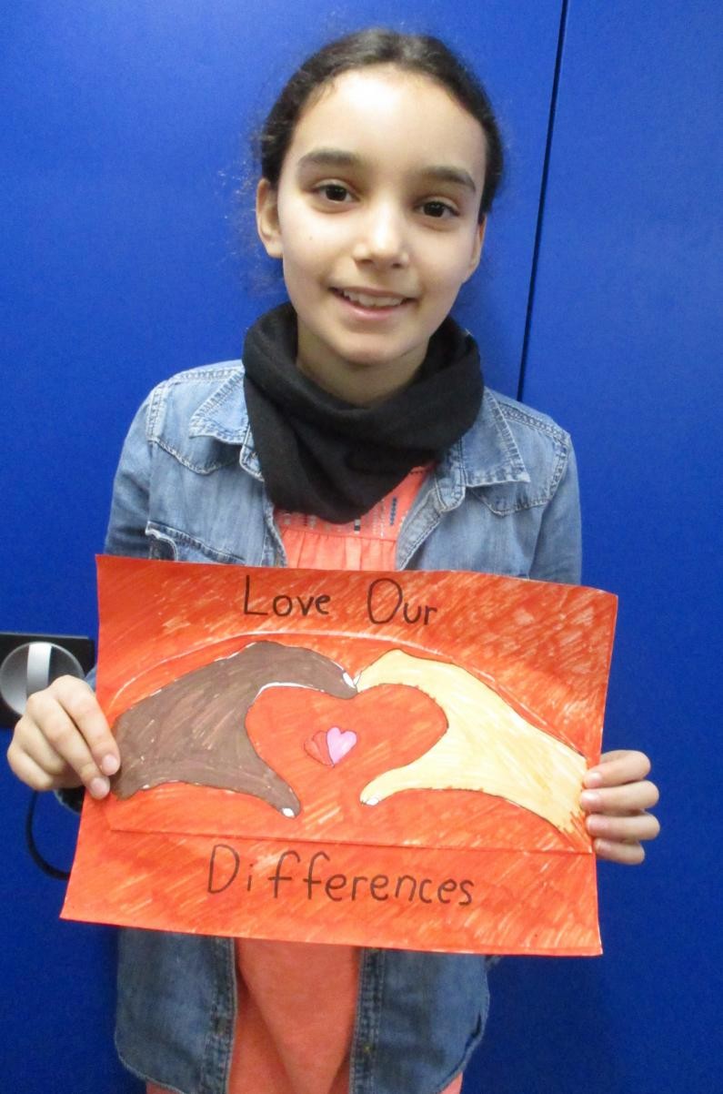 Beautiful work made for our Equality/anti racism poster competition. 