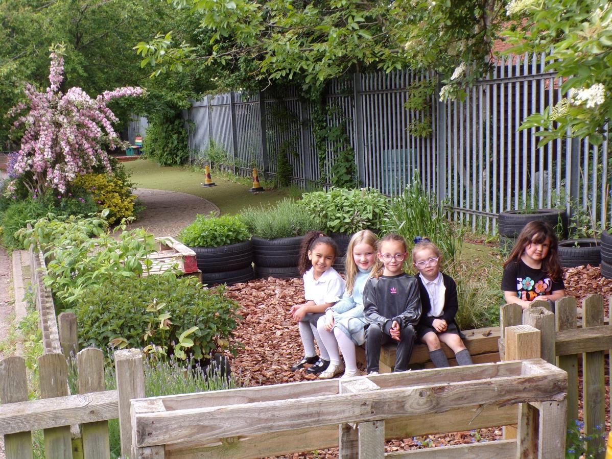 Our sensory garden is always open to the children to enjoy at playtimes. 