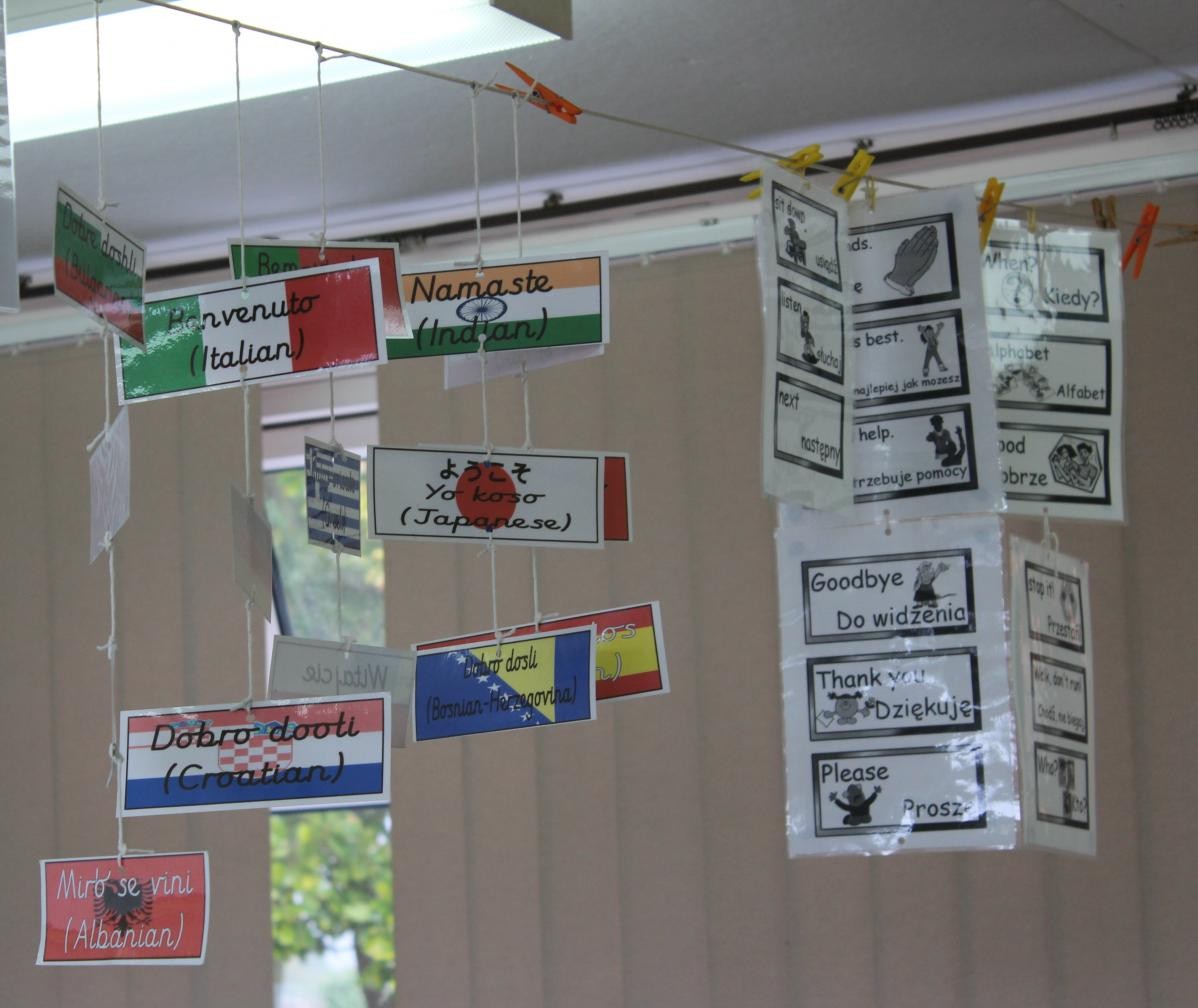 We celebrate the rich diversity of languages spoken by our children and staff.