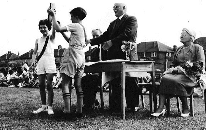 Sports Day prize giving and visiting VIPs.